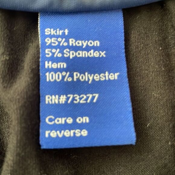 NWT black flowing skirt with see-through black edge by APT 9 size small - Picture 8 of 8